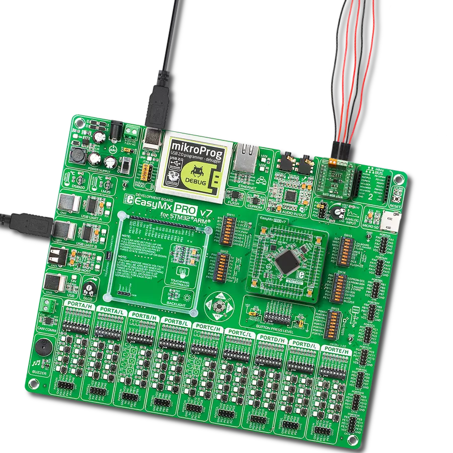 BATT-MON Click with EasyMx PRO v7 for STM32