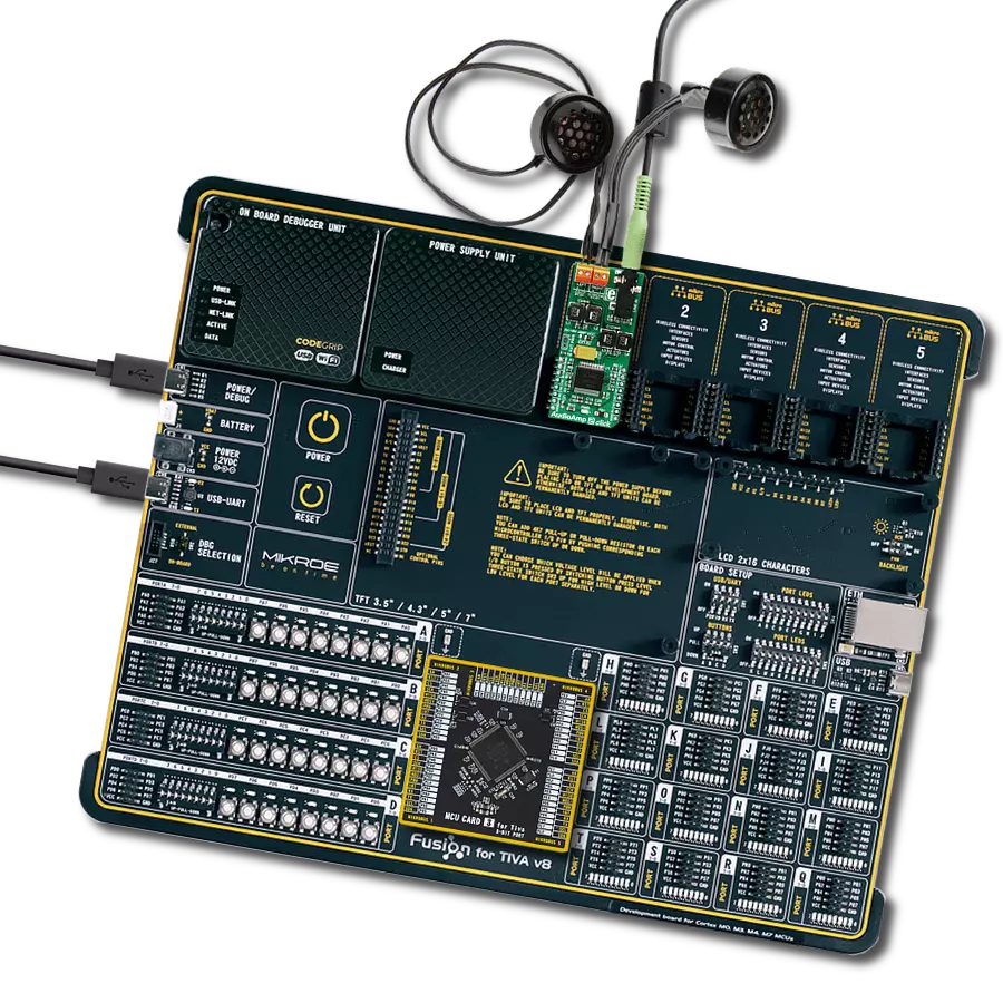 AudioAmp 2 Click with Fusion for Tiva v8