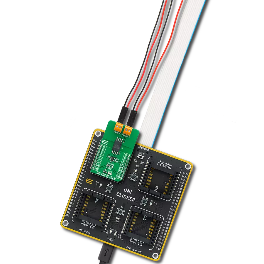 ISO ADC 3 Click with UNI Clicker