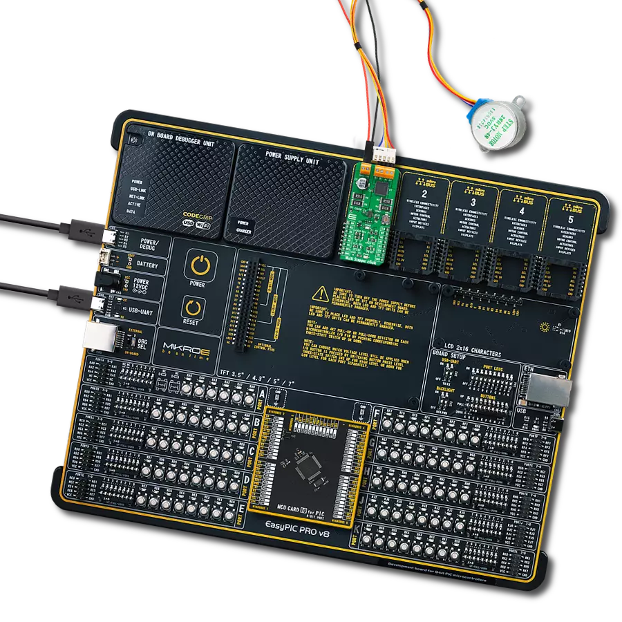 Multi Stepper Click - TB67S209 with EasyPIC PRO v8