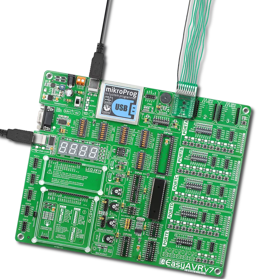 ADC 9 Click with EasyAVR v7