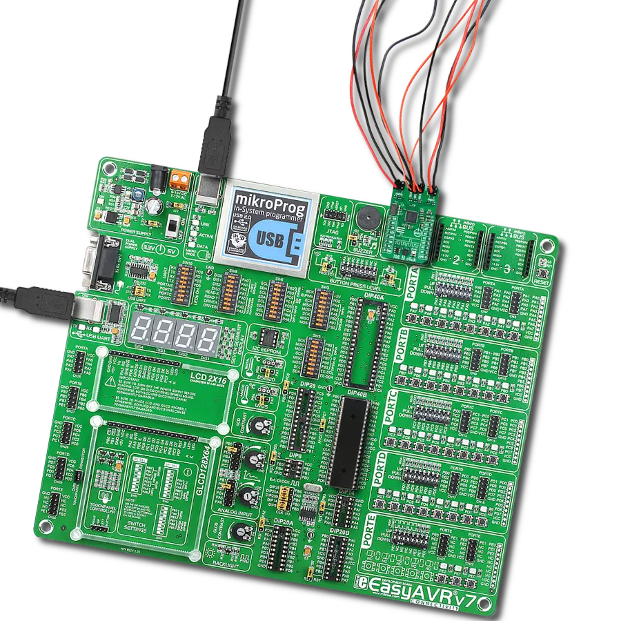 TDC 2 Click with EasyAVR v7