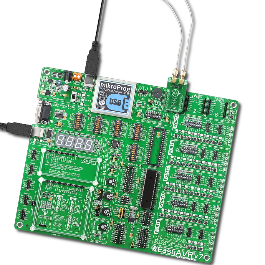 Clock Gen 3 Click with EasyAVR v7