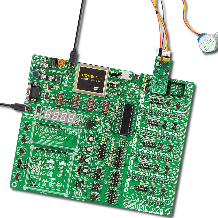 Multi Stepper Click - TB62262 with EasyPIC v7a