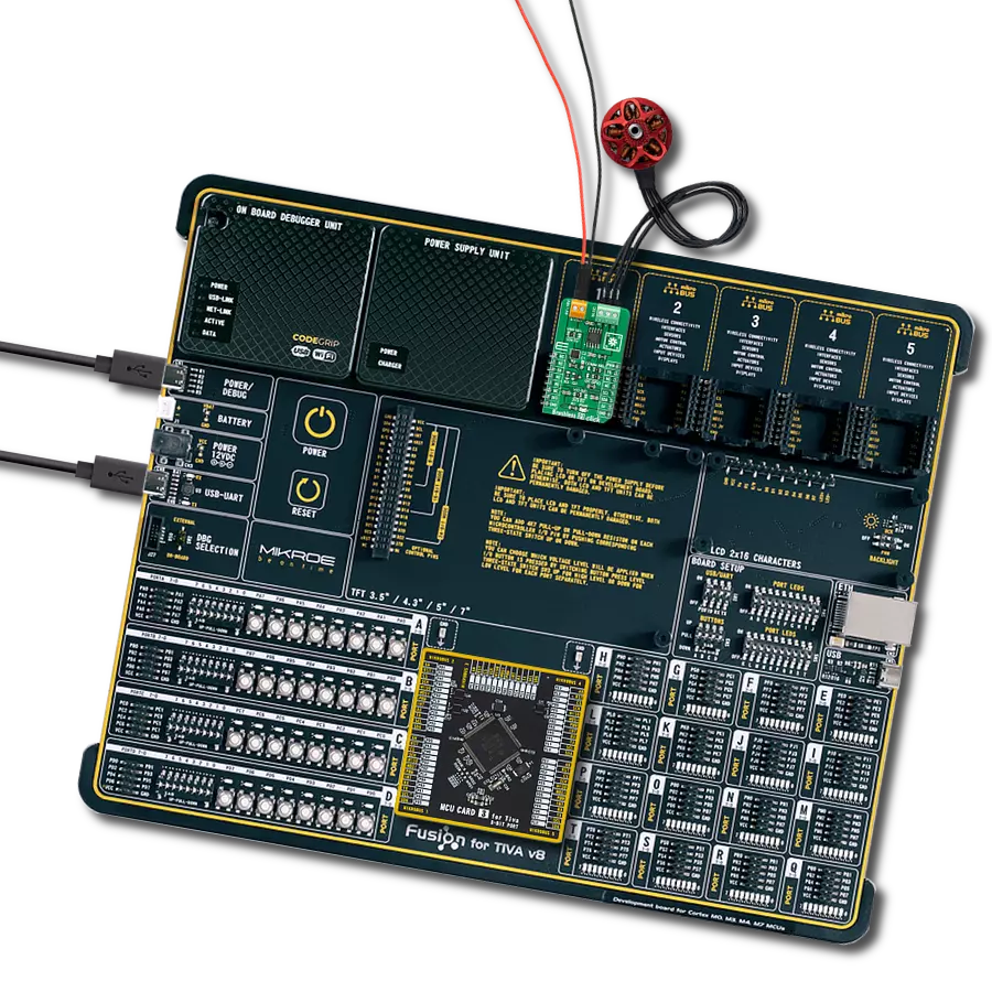 Brushless 21 Click with Fusion for Tiva v8