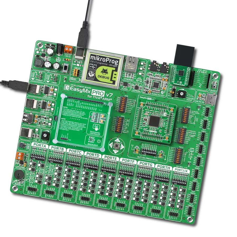 Touchpad 5 Click with EasyMx PRO v7 for Tiva