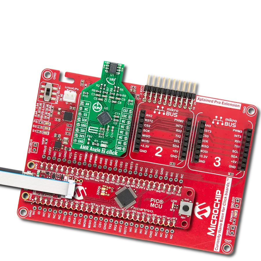 使用ADA4570和PIC18F57Q43测量旋转轴的角度