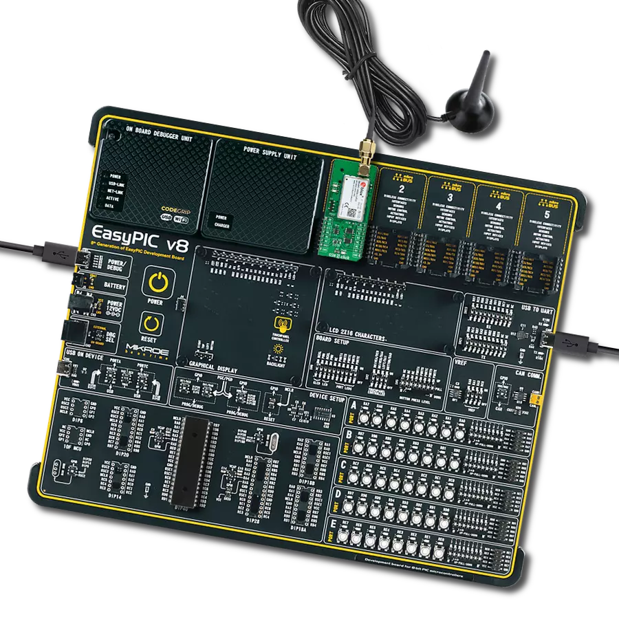 GSM 5 Click with EasyPIC v8