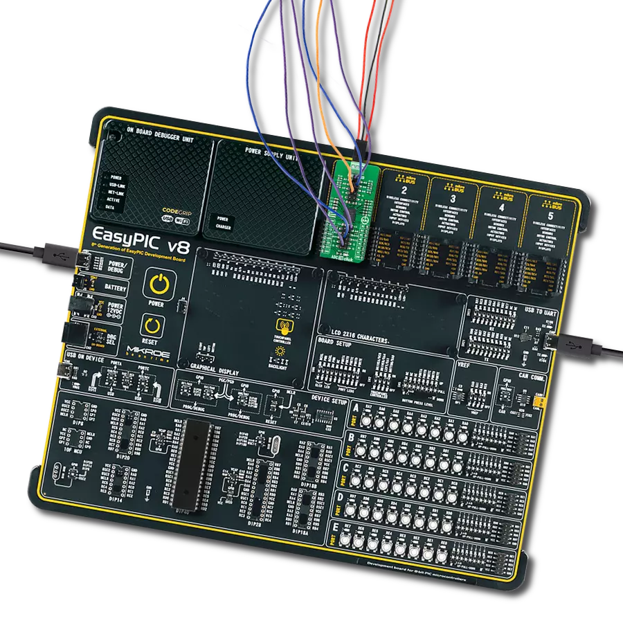 Change analog signals to digital with MAX22005 and PIC18F45K80