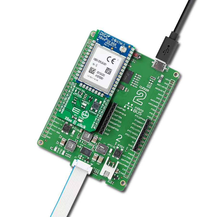 XBee 3 Click with Clicker 2 for Kinetis