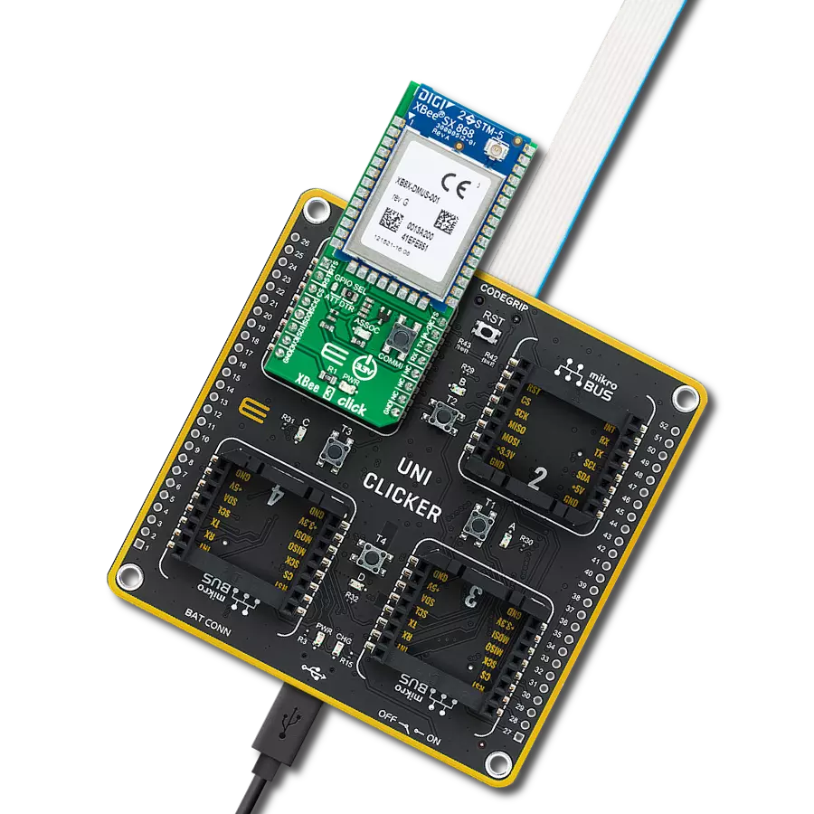 XBee 3 Click with UNI Clicker