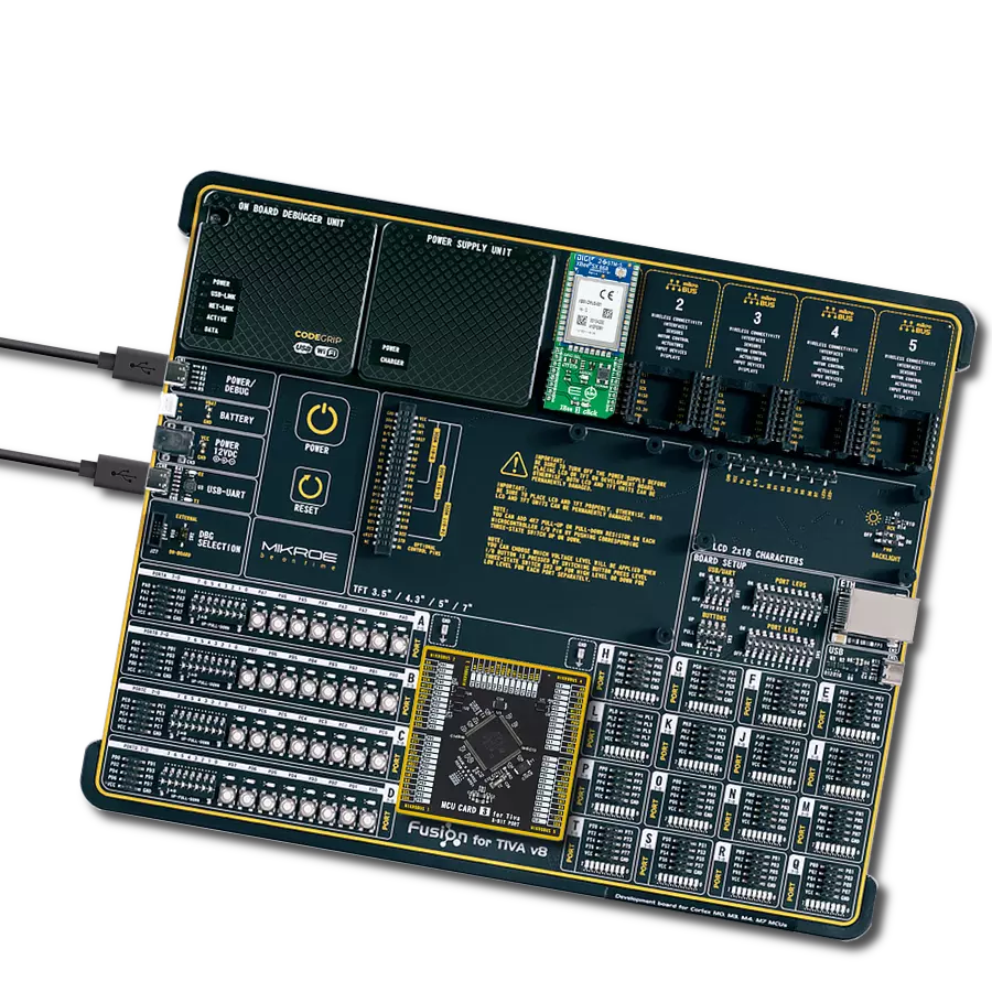 XBee 3 Click with Fusion for Tiva v8