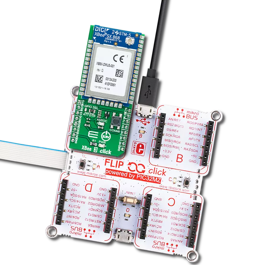 Make a wireless connection without any trouble with XB8X-DMUS-001 and PIC32MZ2048EFH100