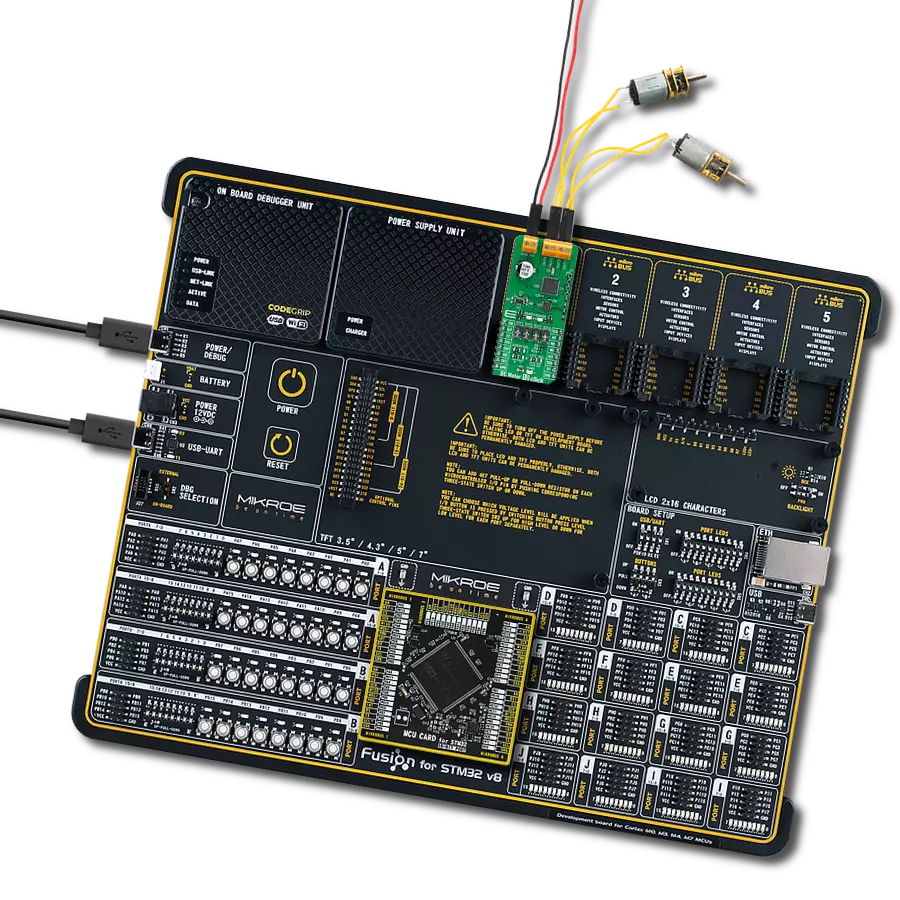 DC Motor 12 Click with Fusion for STM32 v8
