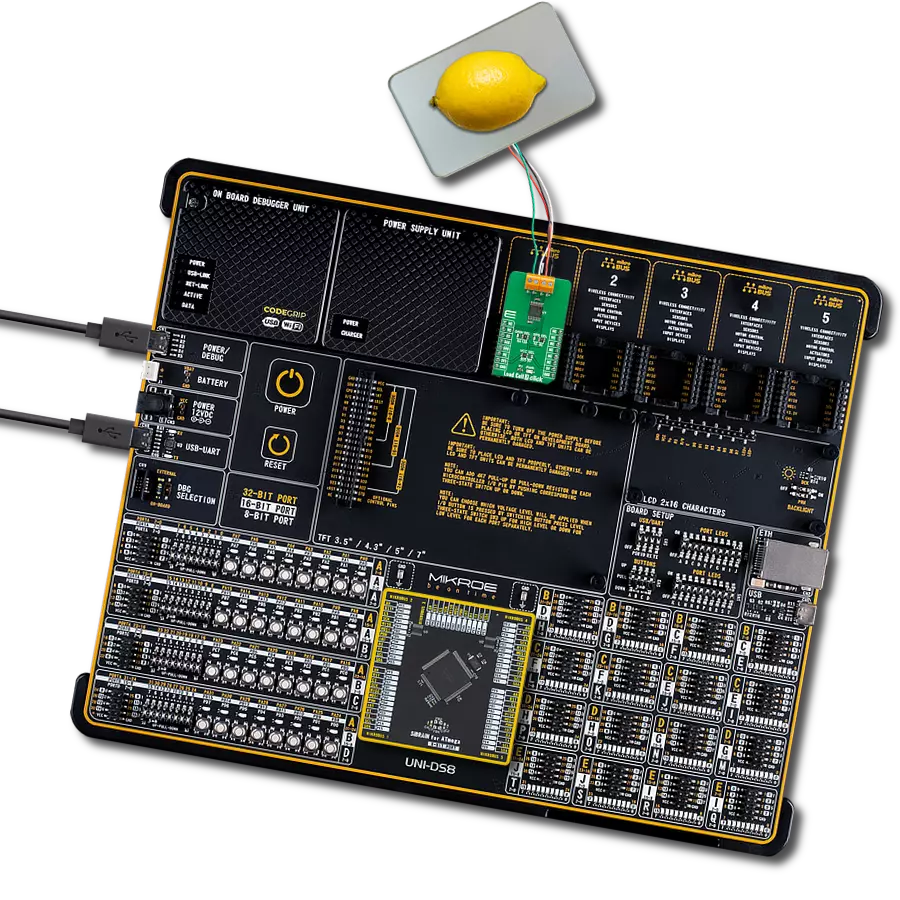 Load Cell 7 Click with UNI-DS v8