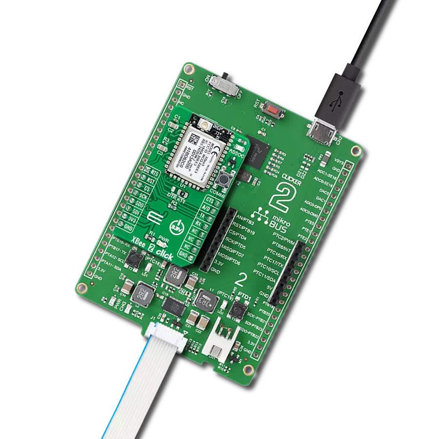 XBee 2 Click with Clicker 2 for Kinetis