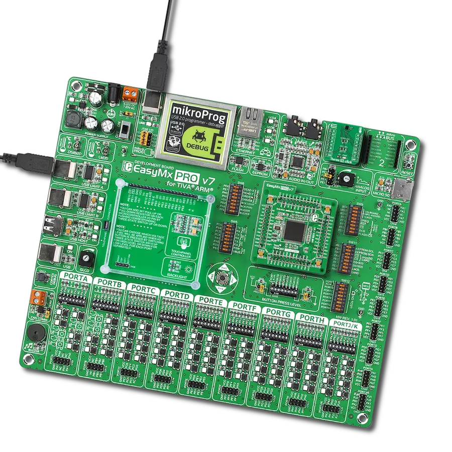 Thermo 26 Click with EasyMx PRO v7 for Tiva