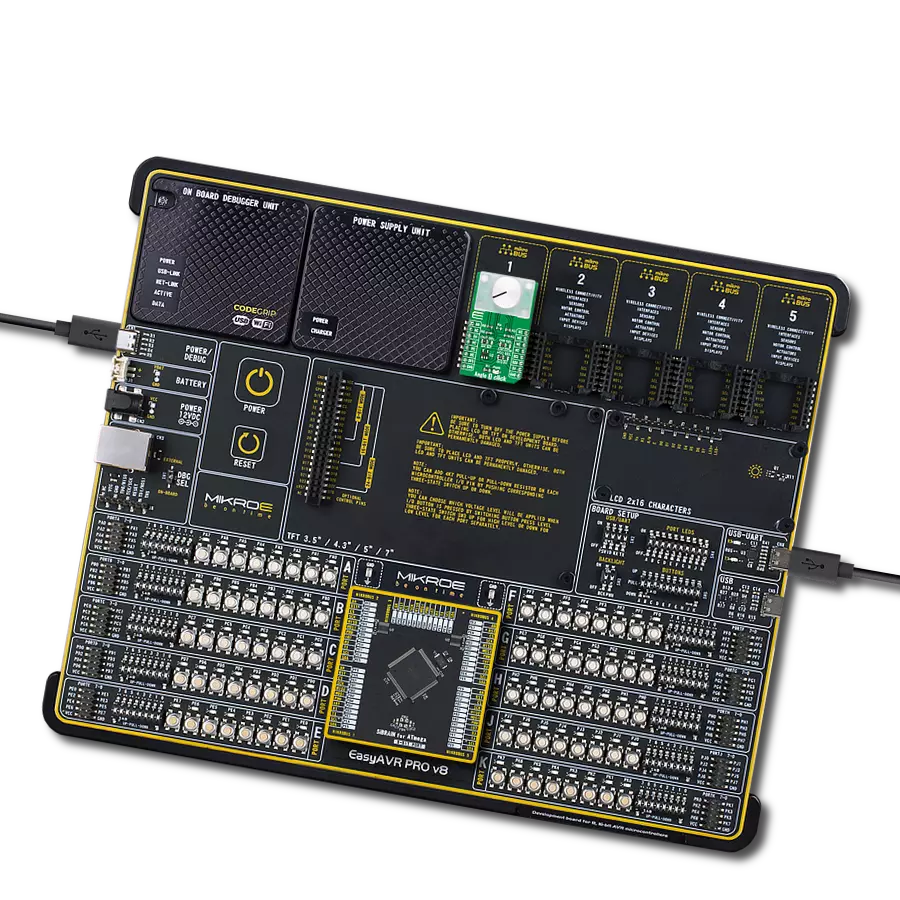 Angle 7 Click with EasyAVR PRO v8