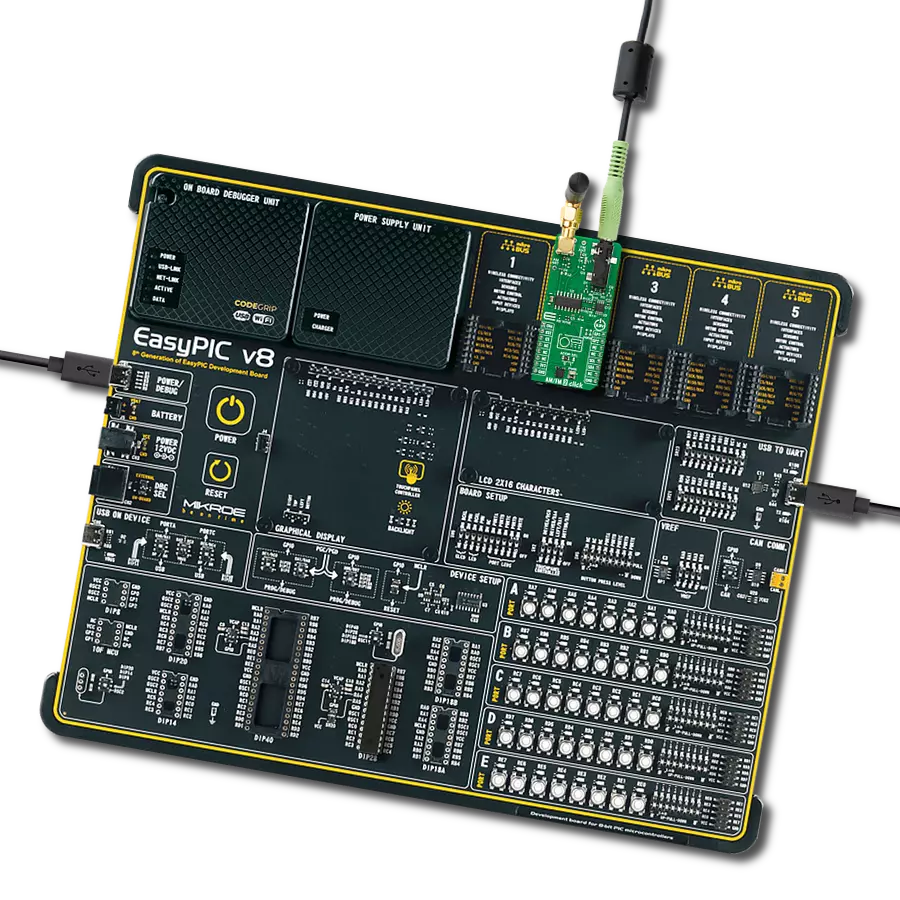 AM/FM 2 Click with EasyPIC v8