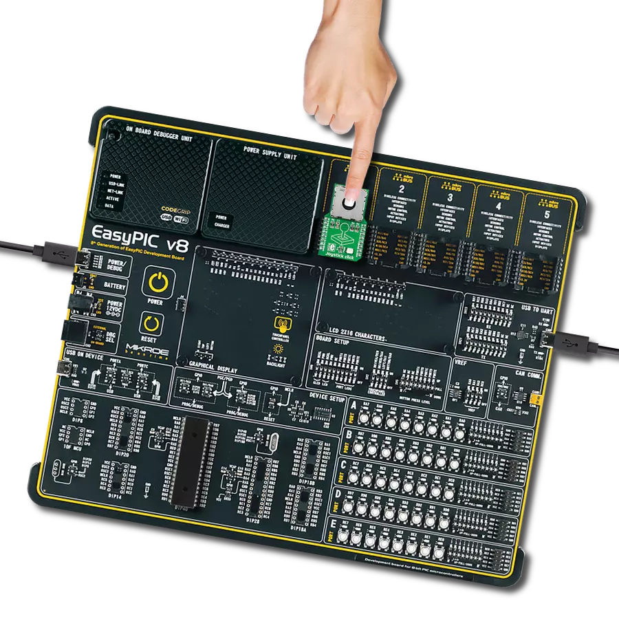 Joystick Click with EasyPIC v8