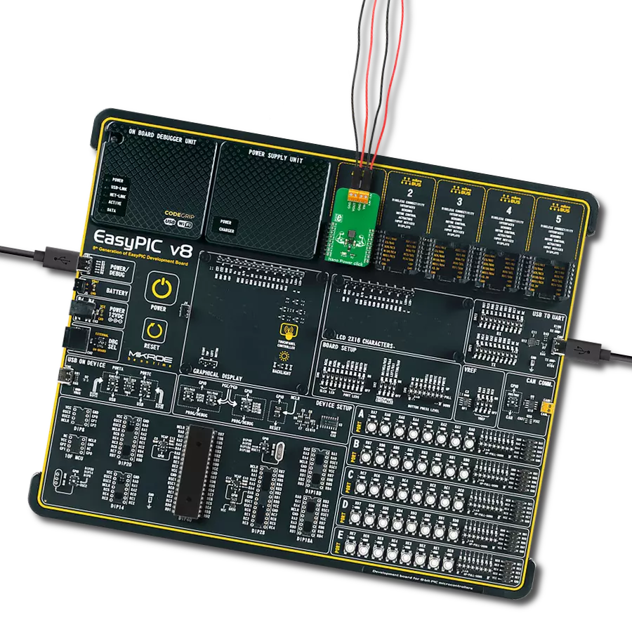 Nano Power Click with EasyPIC v8