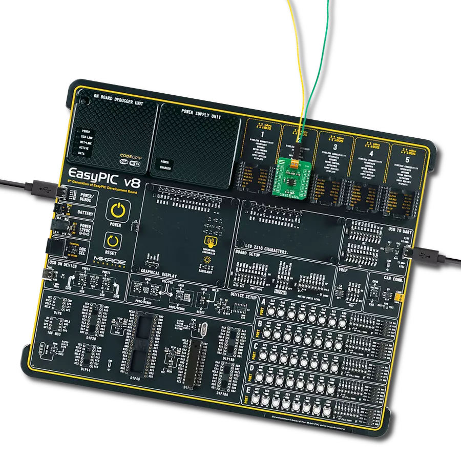 CAN FD 4 Click with EasyPIC v8