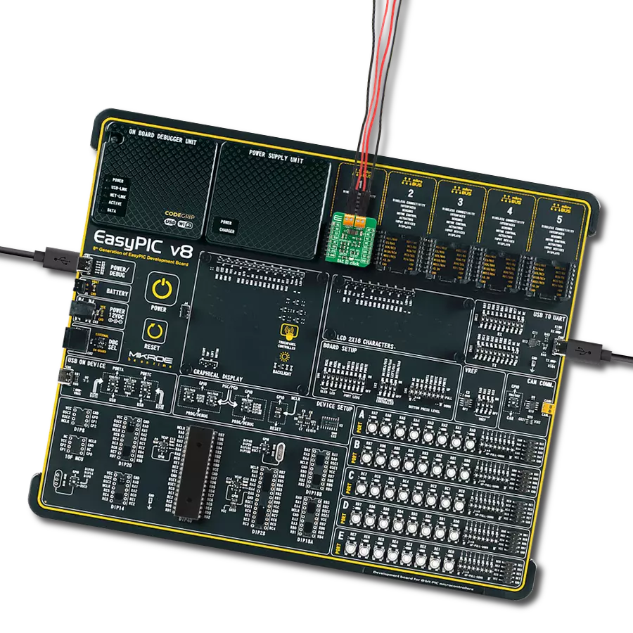 DAC 9 Click with EasyPIC v8