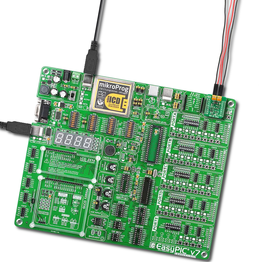 DAC 9 Click with EasyPIC v7