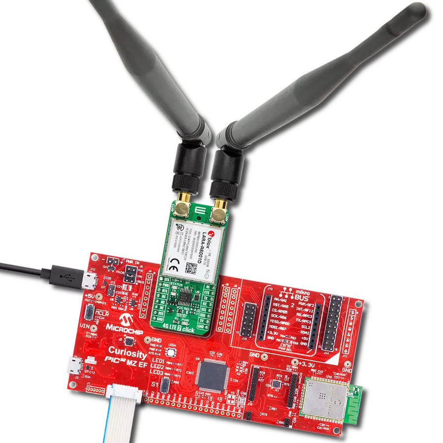使用 LARA-R6001D 和 PIC32MZ2048EFM100 创建您的 4G LTE 数据专用平台