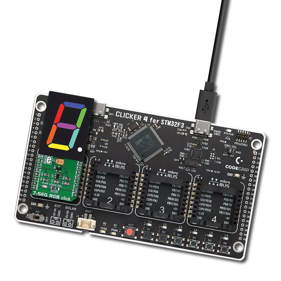 使用160100-71和STM32F302VC用迷人的数字和字母传达您的信息