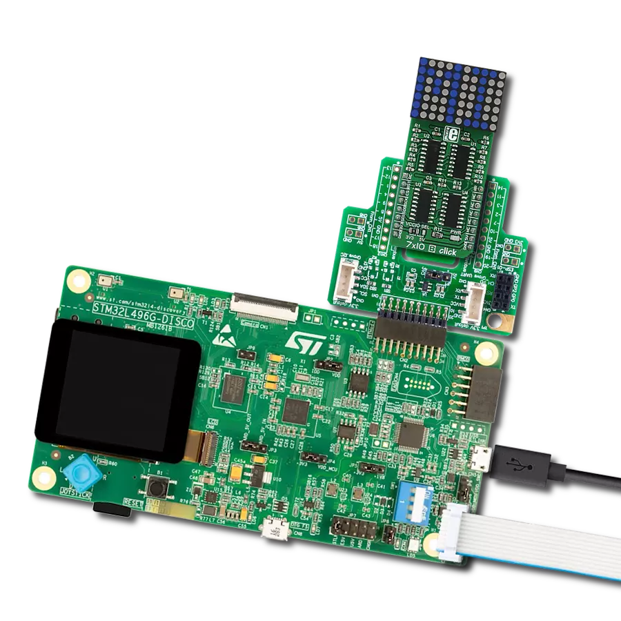 Illuminate your world with pixel precision using blue dot matrix display based on SZ810757G and STM32L496AG