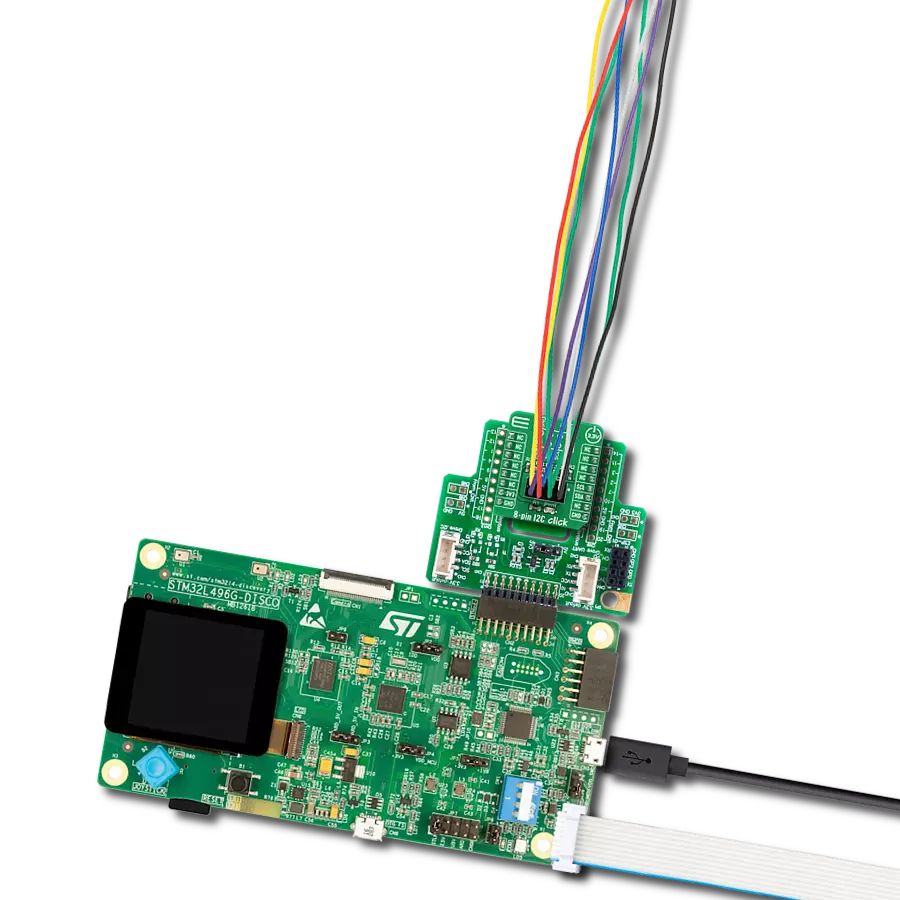 Manage various sensors and actuators with our I2C adapter and STM32L496AG