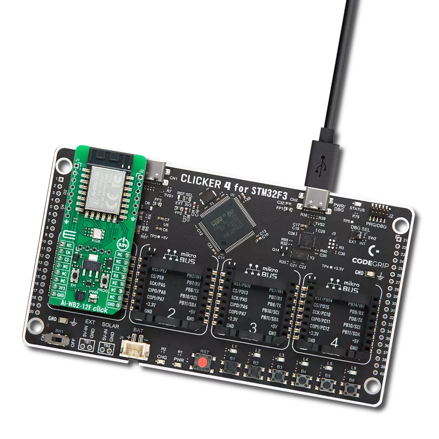 Add wireless connectivity like WiFi and BLE into your projects with Ai-WB2-12F and STM32F302VC