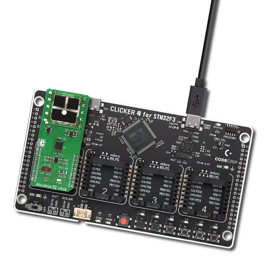 使用3SP-Ethanol-1000和STM32F302VC提供准确快速的乙醇存在检测