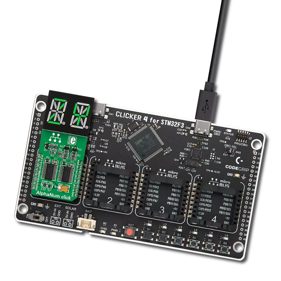 Improve data representation with STM32F302VC and TLC5926