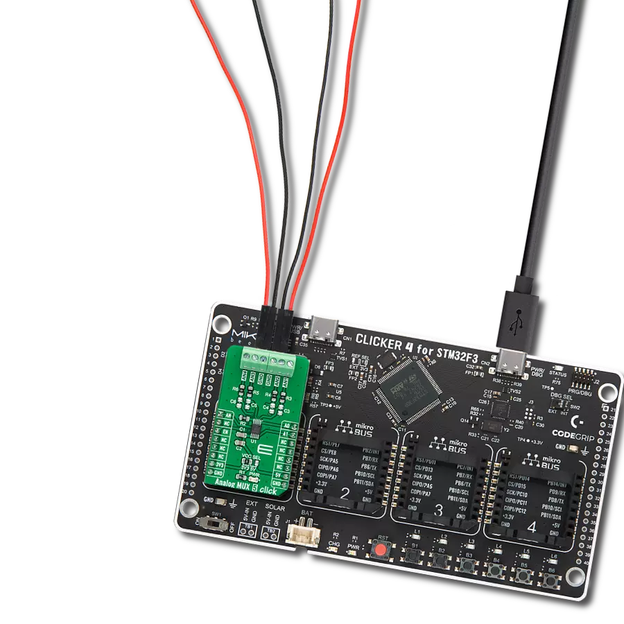 使用MAX4634和STM32F302VC轻松选择和处理来自多个来源的模拟信号