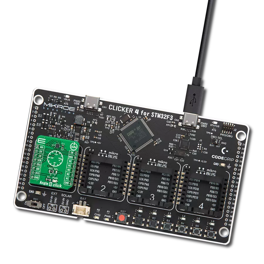 Accurately track a permanent magnet's orientation using MA782GGU and STM32F302VC