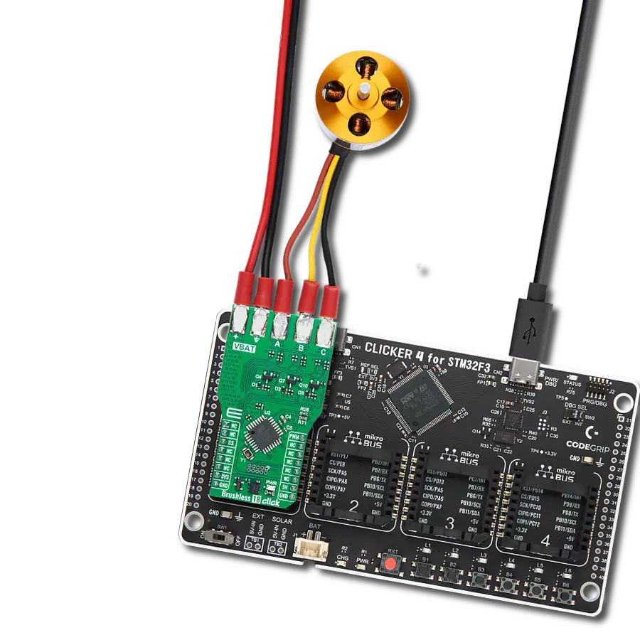 Control the speed, direction, and torque of a BLDC motor with ATmega8A and STM32F302VC