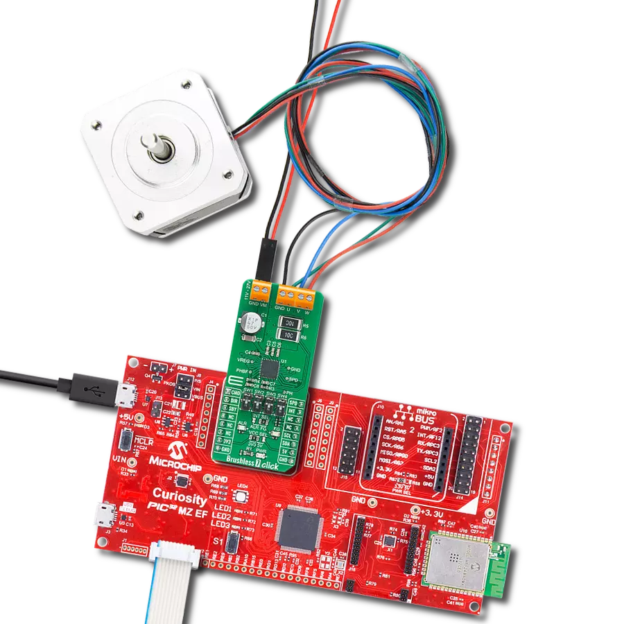 Custom-crafted control for unrivaled BLDC motor performance based on TC78B009FTG and PIC32MZ2048EFM100