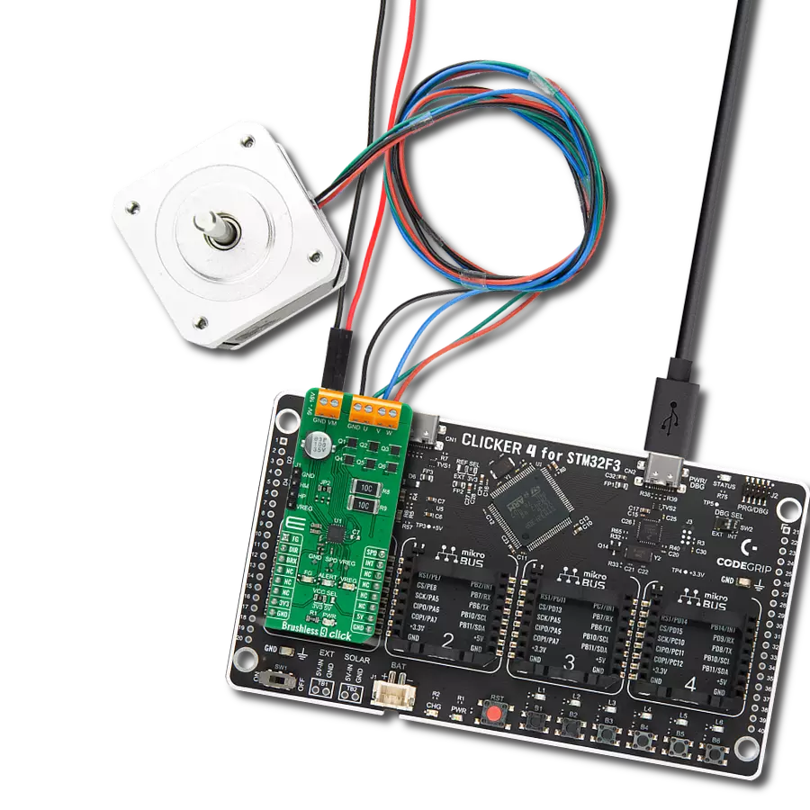 Make BLDC motor spinning as simple as possible with TC78B027FTG and STM32F302VC