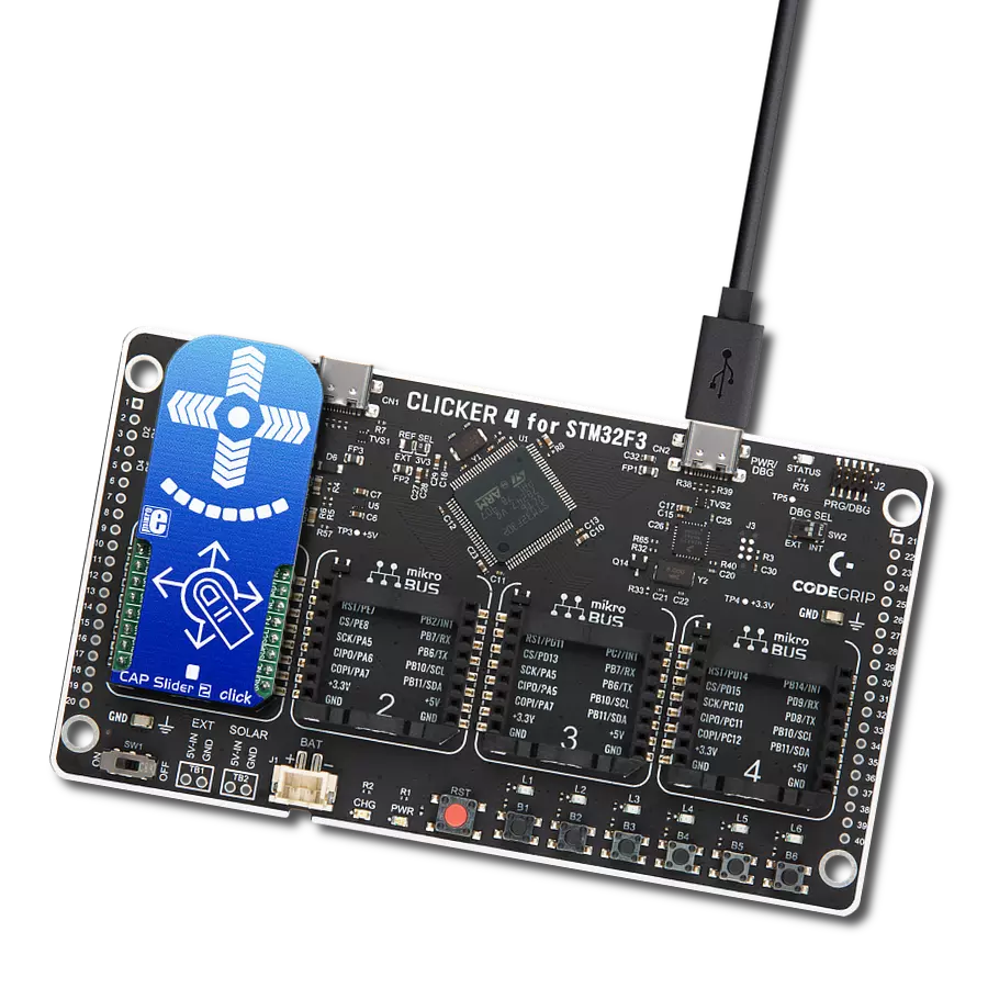 通过 IQS333 和 STM32F302VC 轻触即可调整各种设置