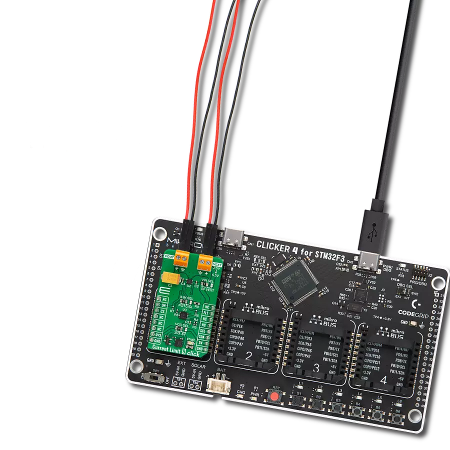 使用NPS4053和STM32F302VC控制和限制电流量