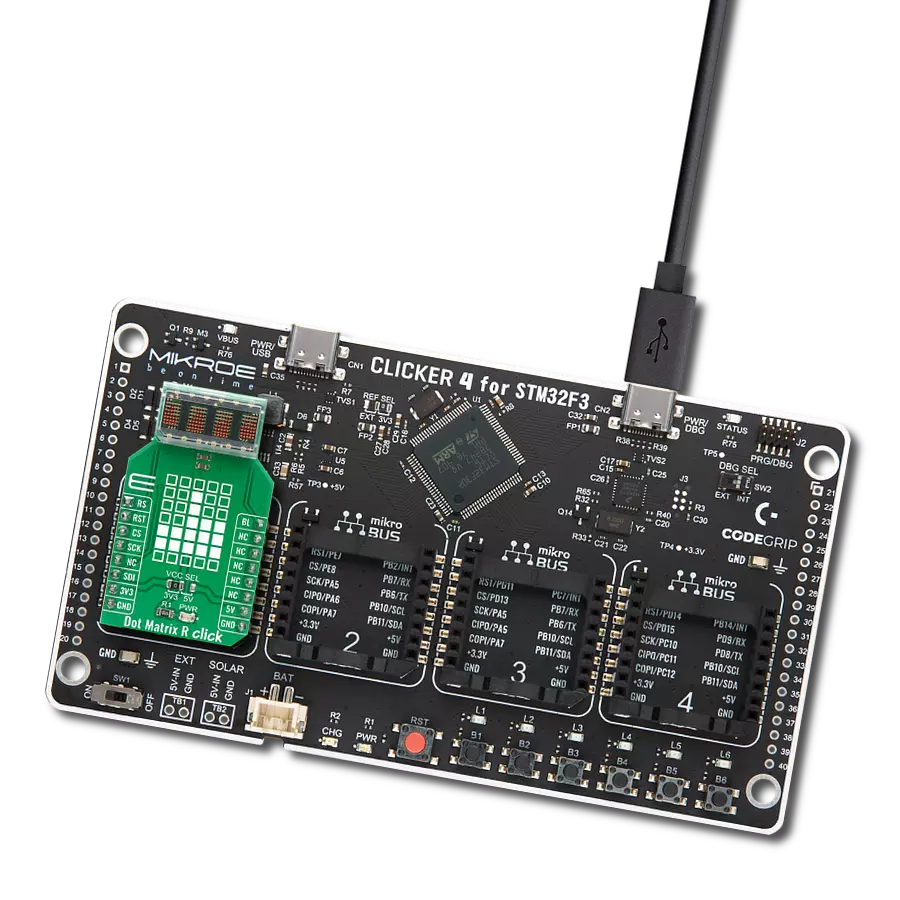 Simplify data and information visualization with HCMS-3906 and STM32F302VC