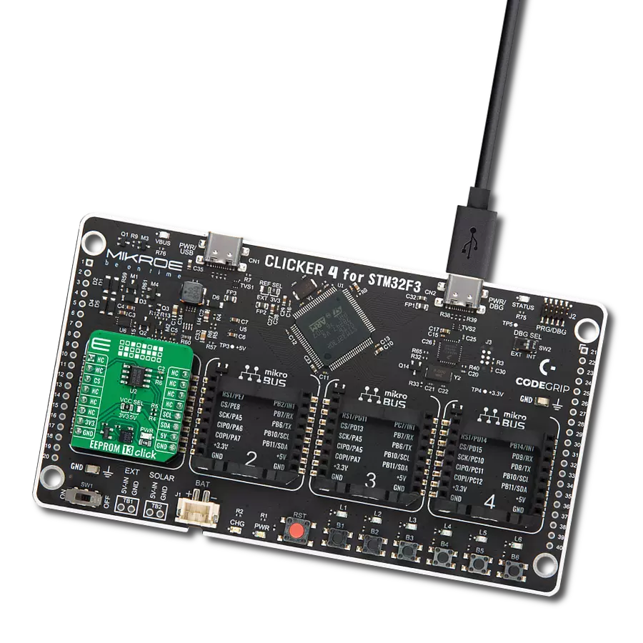 Provide additional memory storage to your project with M24M01E-F and STM32F302VC
