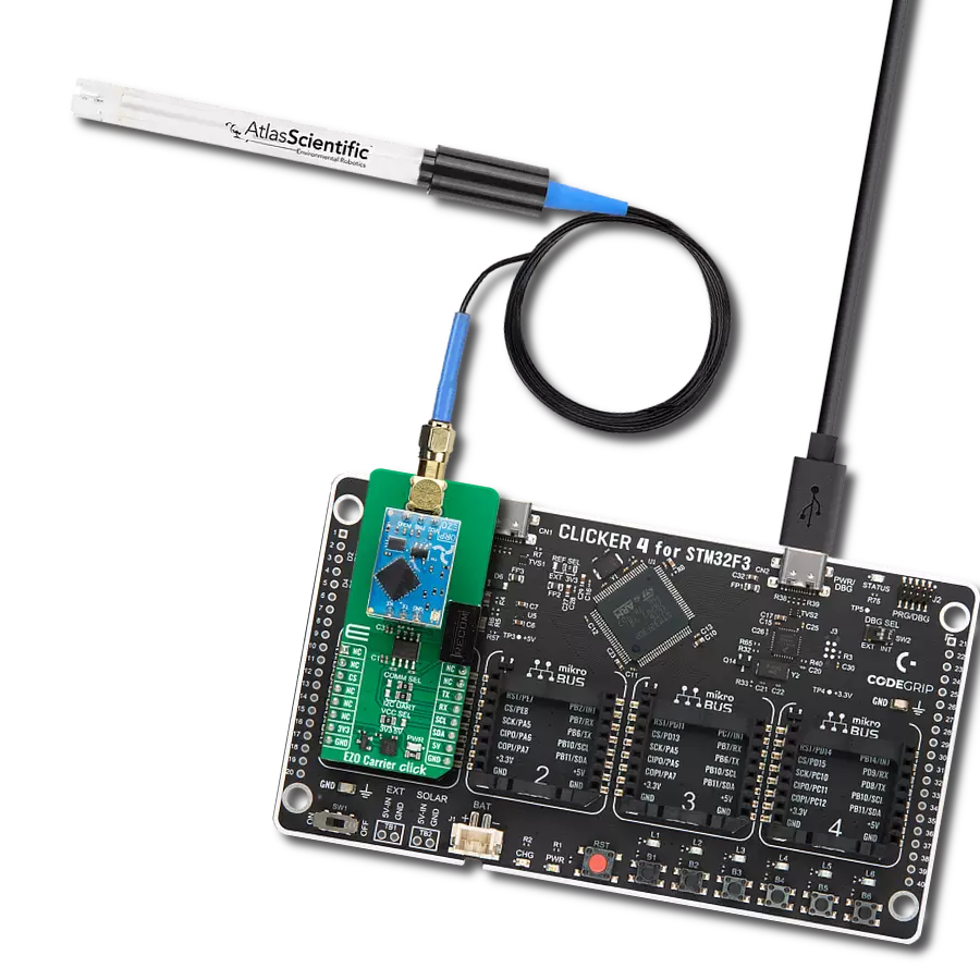 Determine the electron activity in a liquid, essential for understanding its ORP, with EZO-ORP™ and STM32F302VC