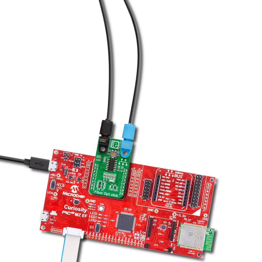 Integrate fiber-optic communication using IF-D91, IF-E97 and PIC32MZ2048EFM100 for lightning-speed data exchange