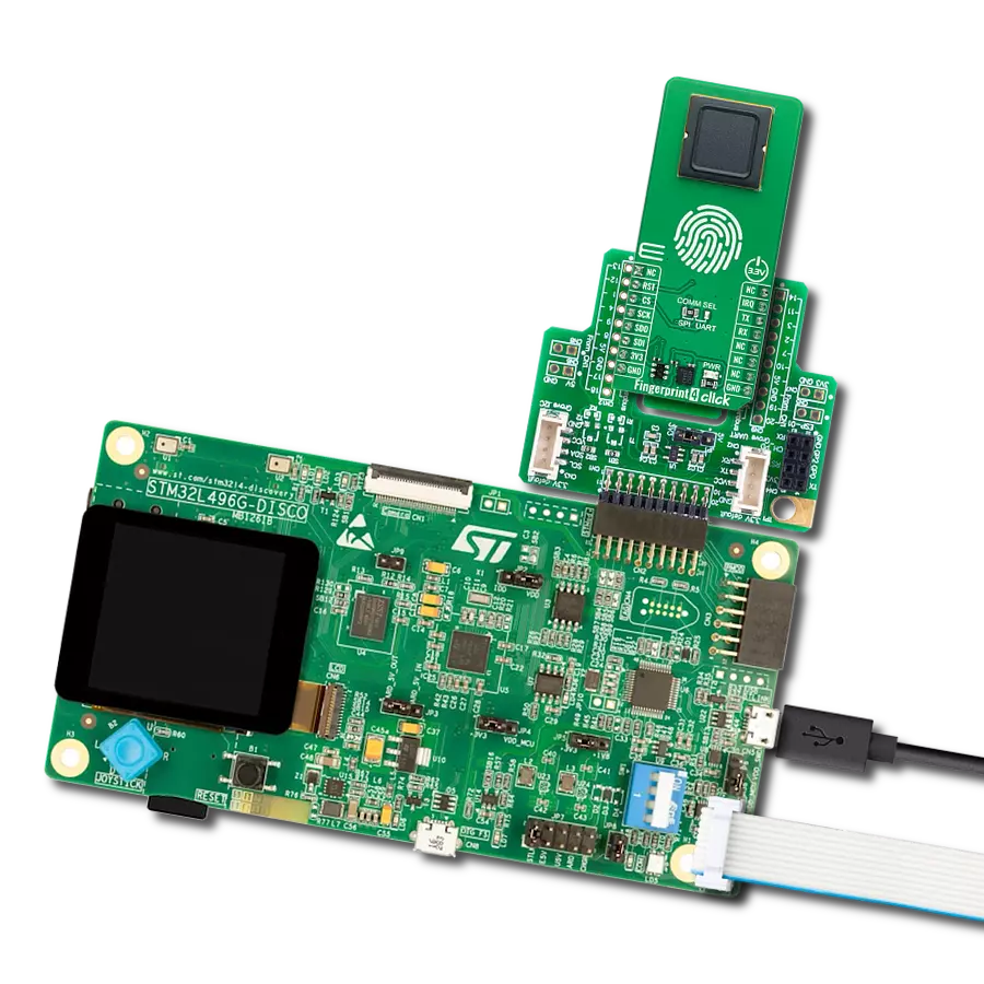Simplify user interactions by employing a fingerprint-based solution with 100018754 and STM32L496AG