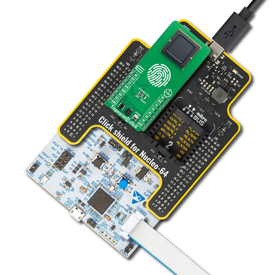 通过使用 100018754 和 STM32G474RE 的指纹解决方案简化用户交互