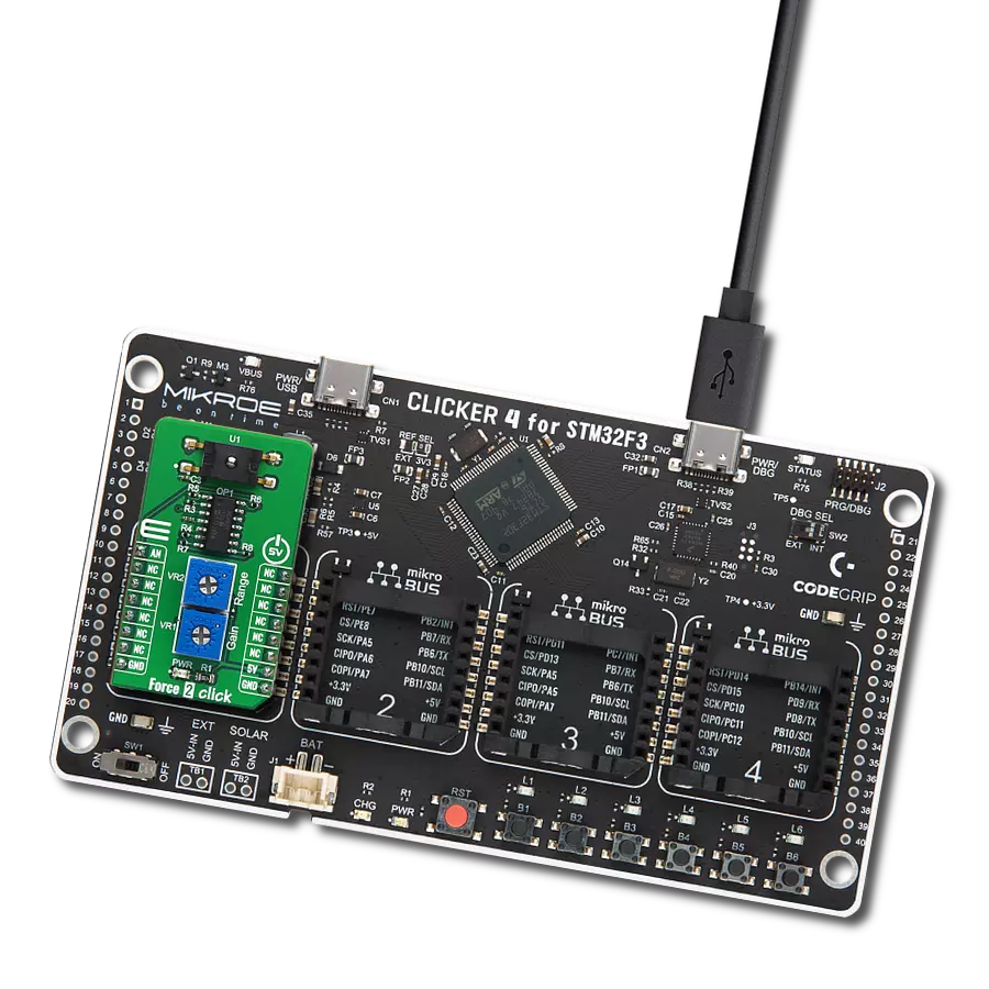 Enable real-time force monitoring using FSS1500NGT and STM32F302VC