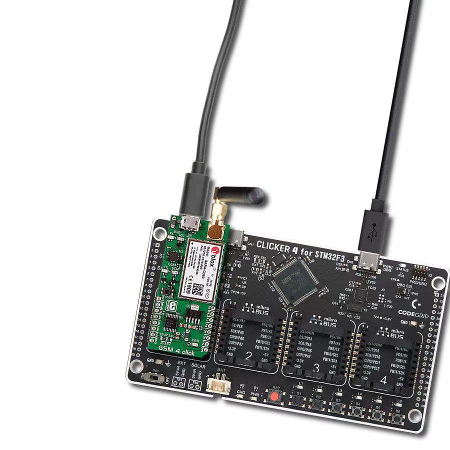 Stay connected with the world no matter where you are, thanks to the SARA-G350 and STM32F302VC